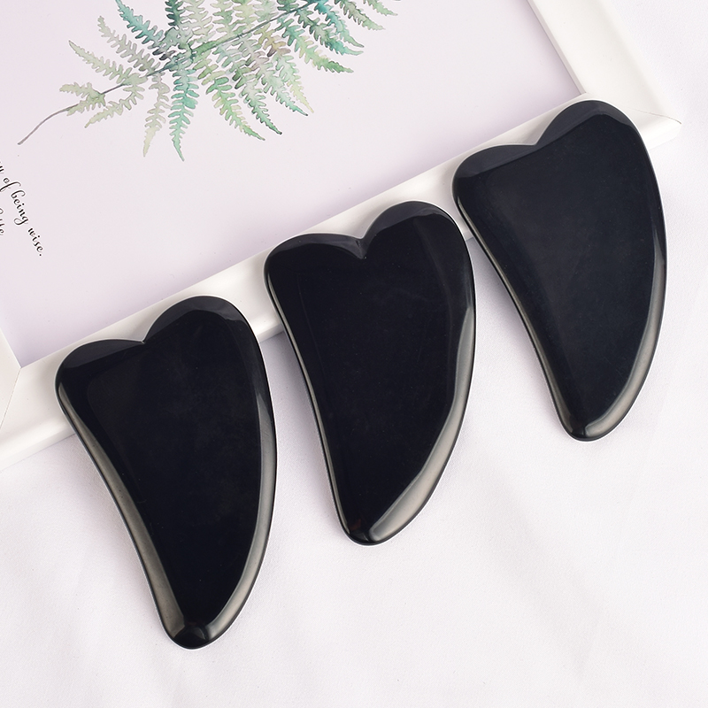 balck obsidian gua sha tools