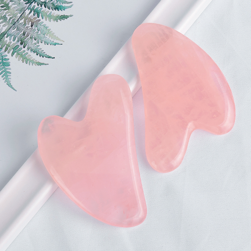 rose quartz gua sha tools