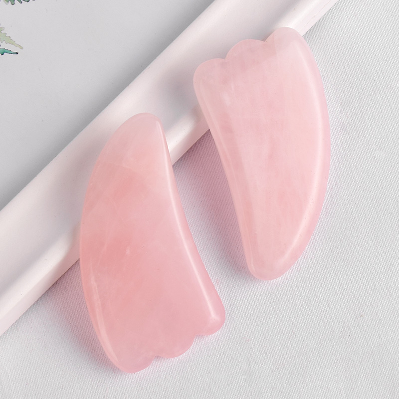 rose quartz gua sha tools