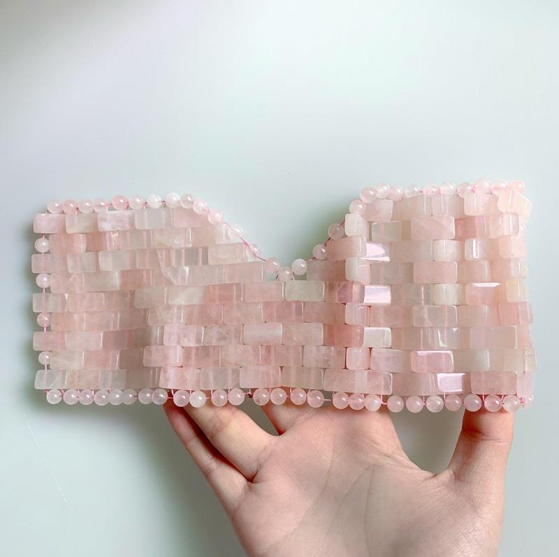 rose quartz eye mask