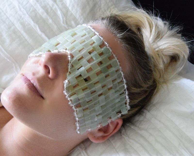 jade stone eye mask