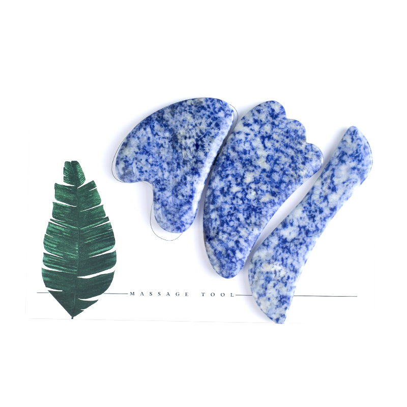 blue spot stone gua sha kit