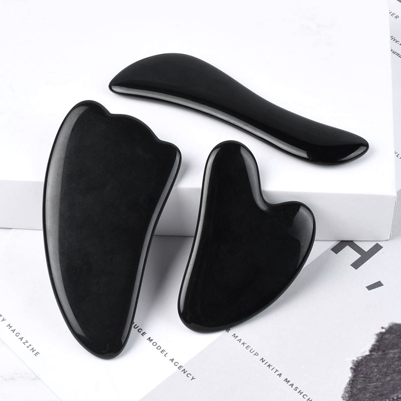 black obsidian gua sha