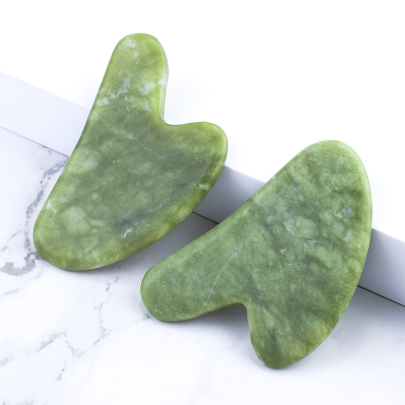 green jade gua sha set