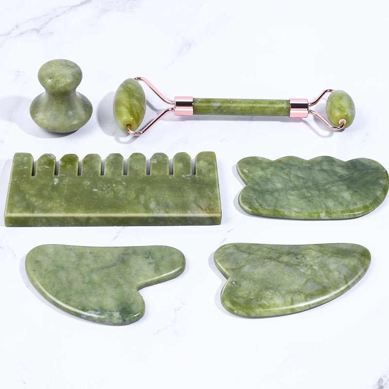 green jade gua sha set wholesal