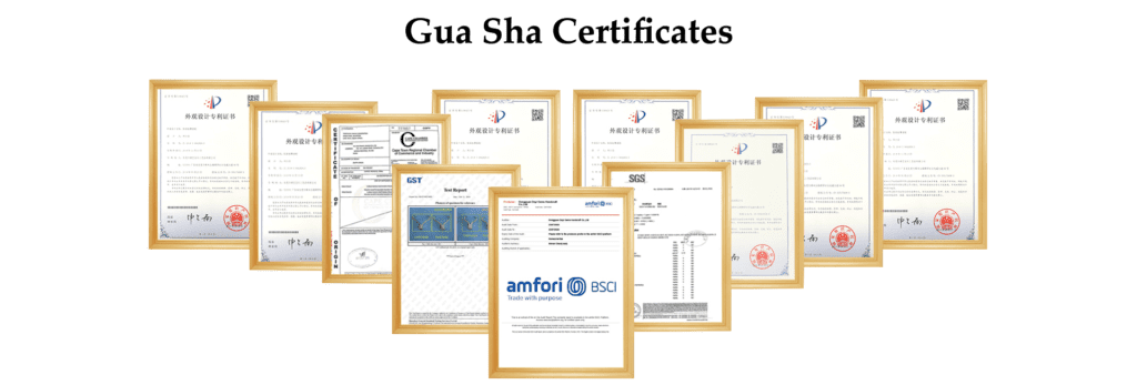 gua sha certificates