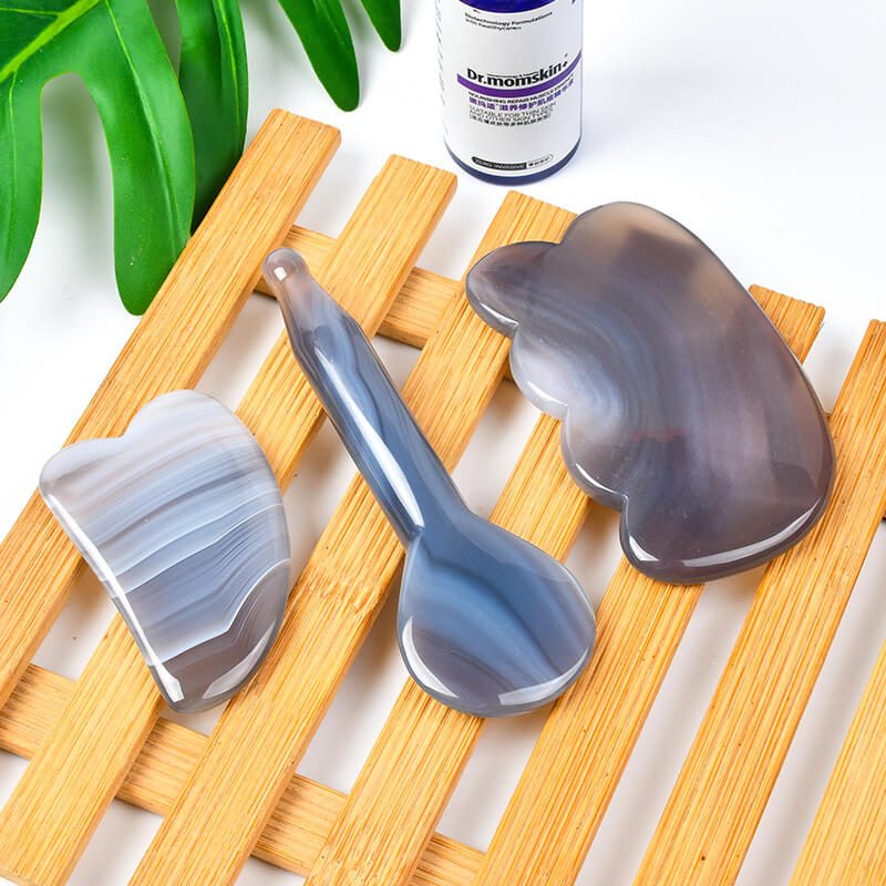 grey agate gua sha