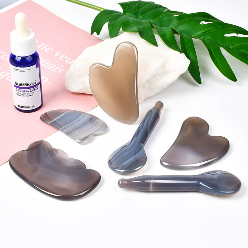 grey agate gua sha