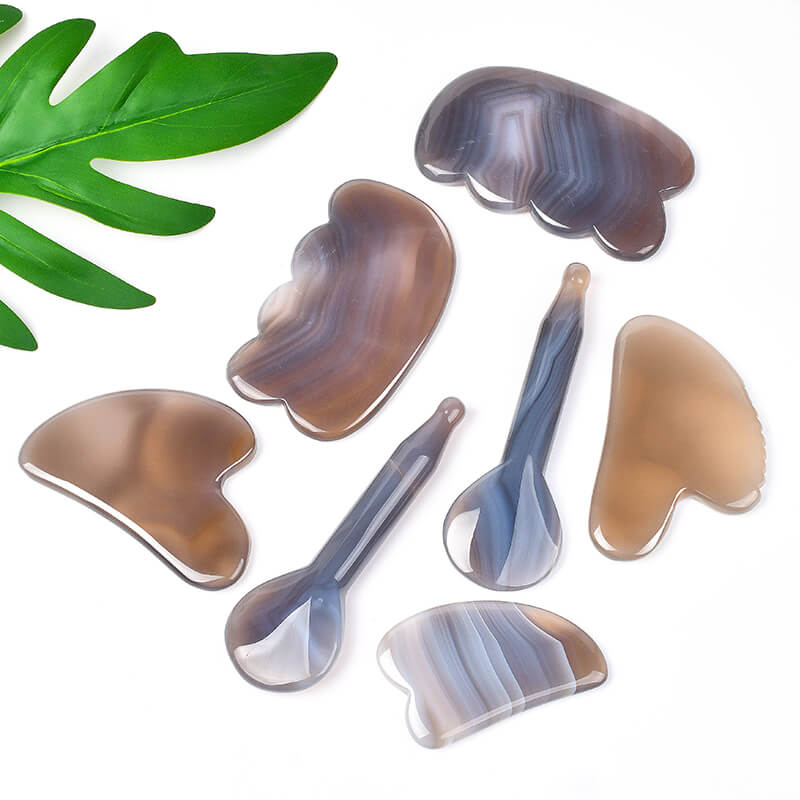 grey agate gua sha