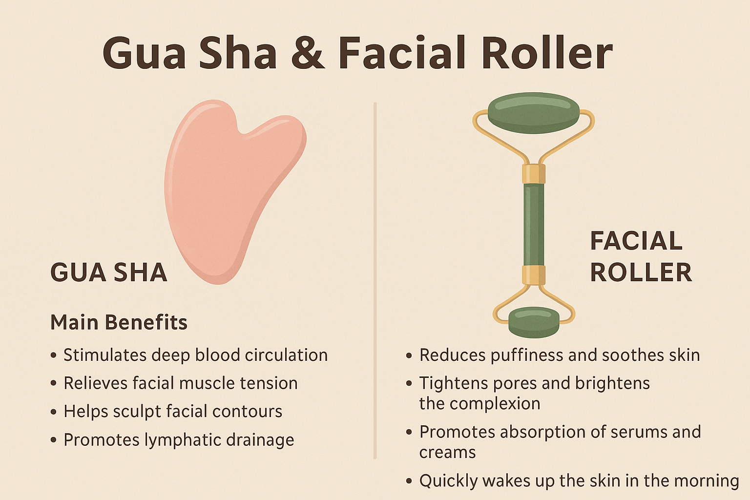 gua sha and roller